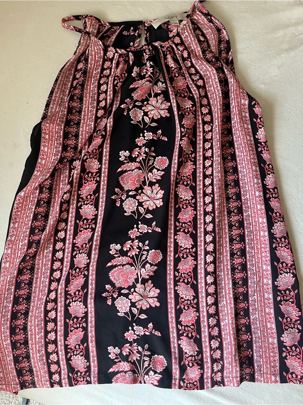 Loft floral top sleeveless
